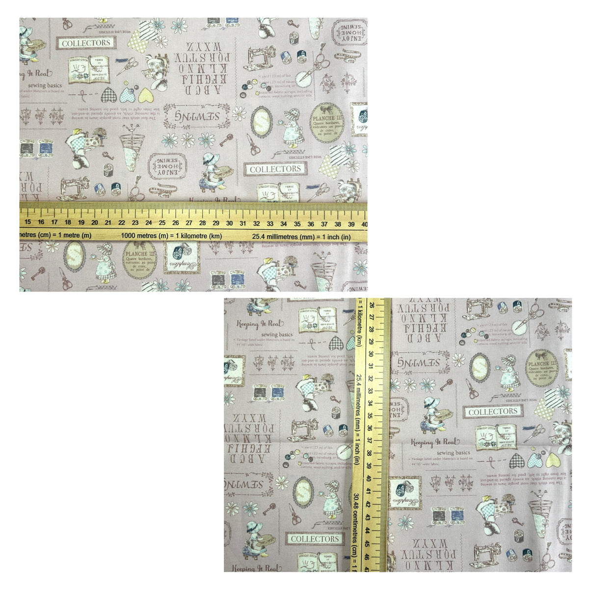 Japanese Cotton Fabric - Sunbonnet Sue (B)