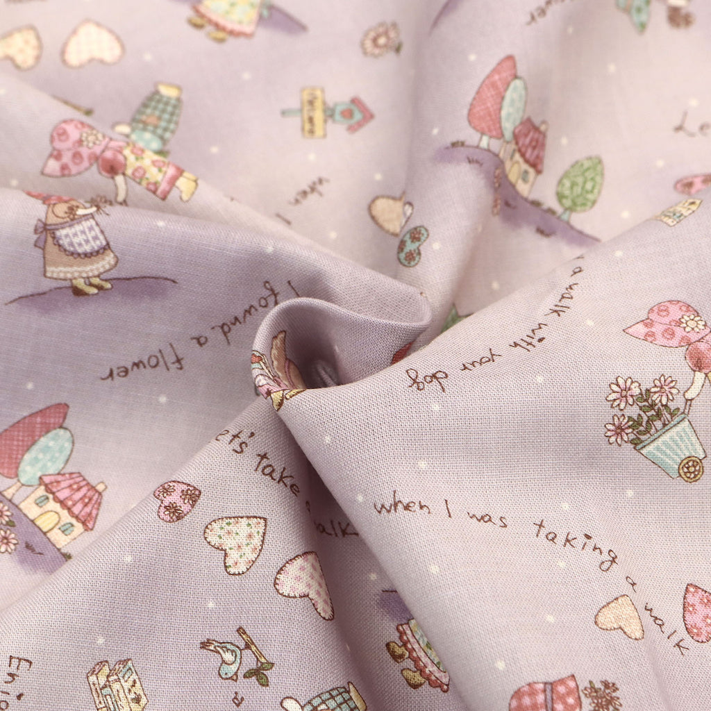Japanese Cotton Fabric - Sunbonnet Sue (D)