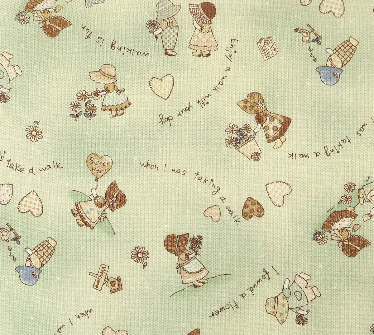 Japanese Cotton Fabric - Sunbonnet Sue (D)