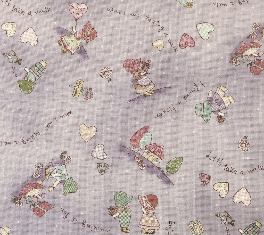 Japanese Cotton Fabric - Sunbonnet Sue (D)