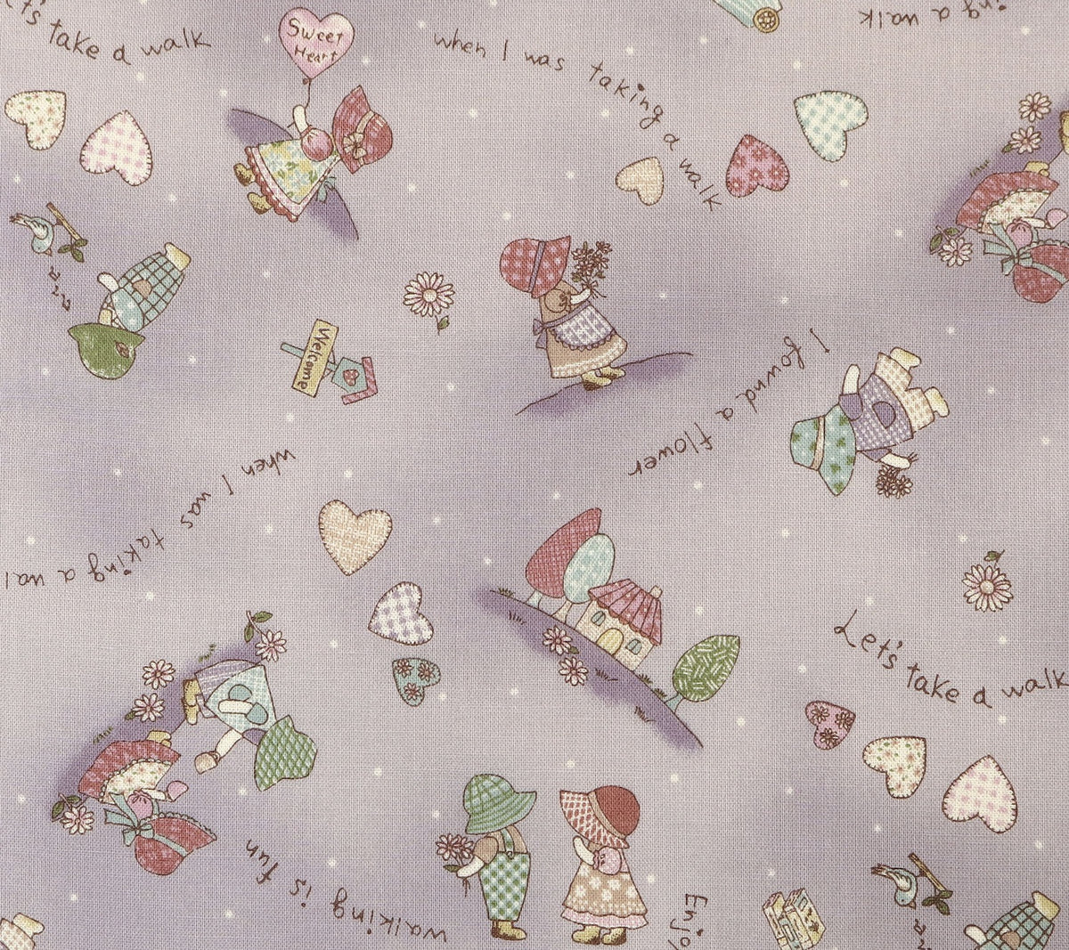 Japanese Cotton Fabric - Sunbonnet Sue (D)