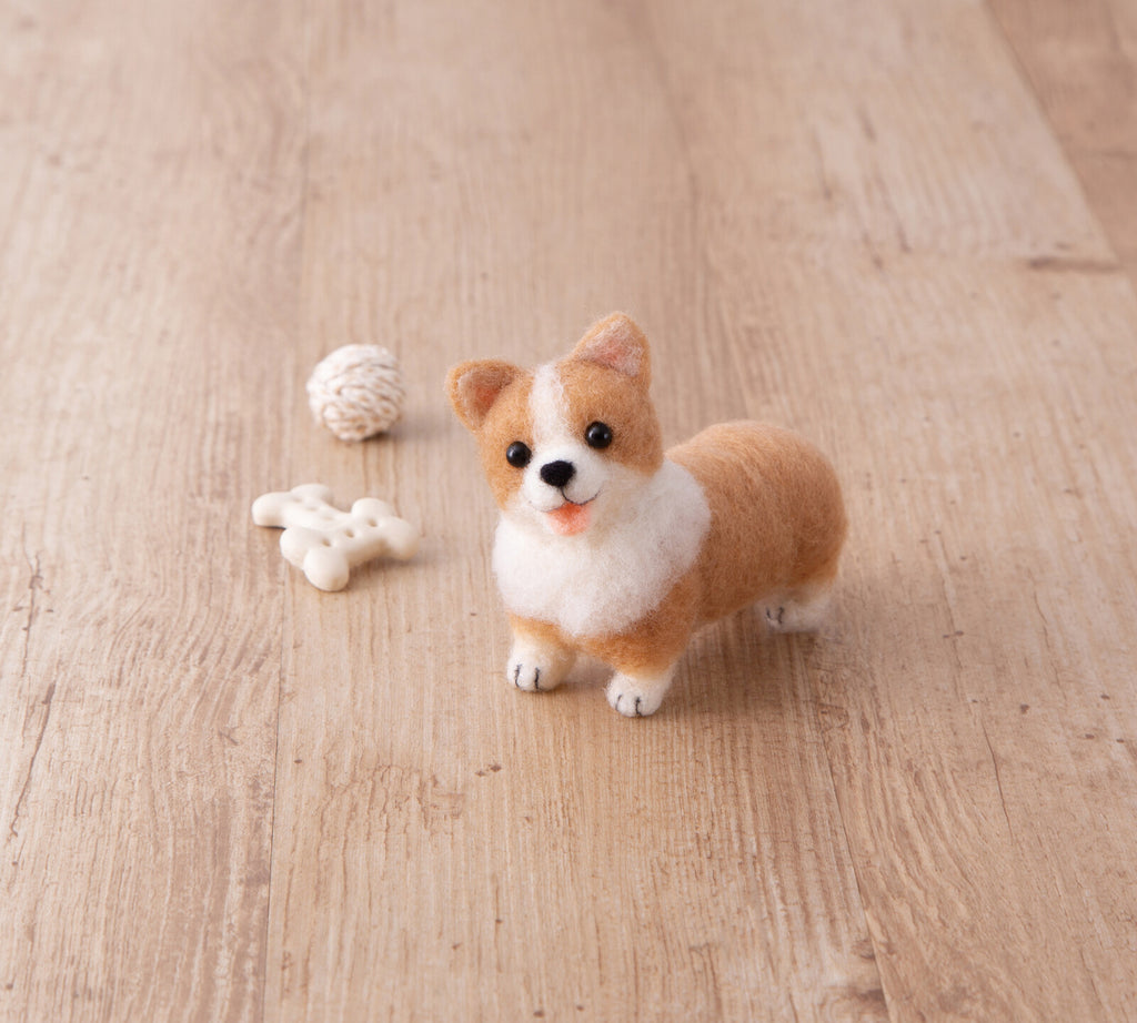 Hamanaka Needle Felting Kit – Corgi Dog (Japanese Instructions Only)