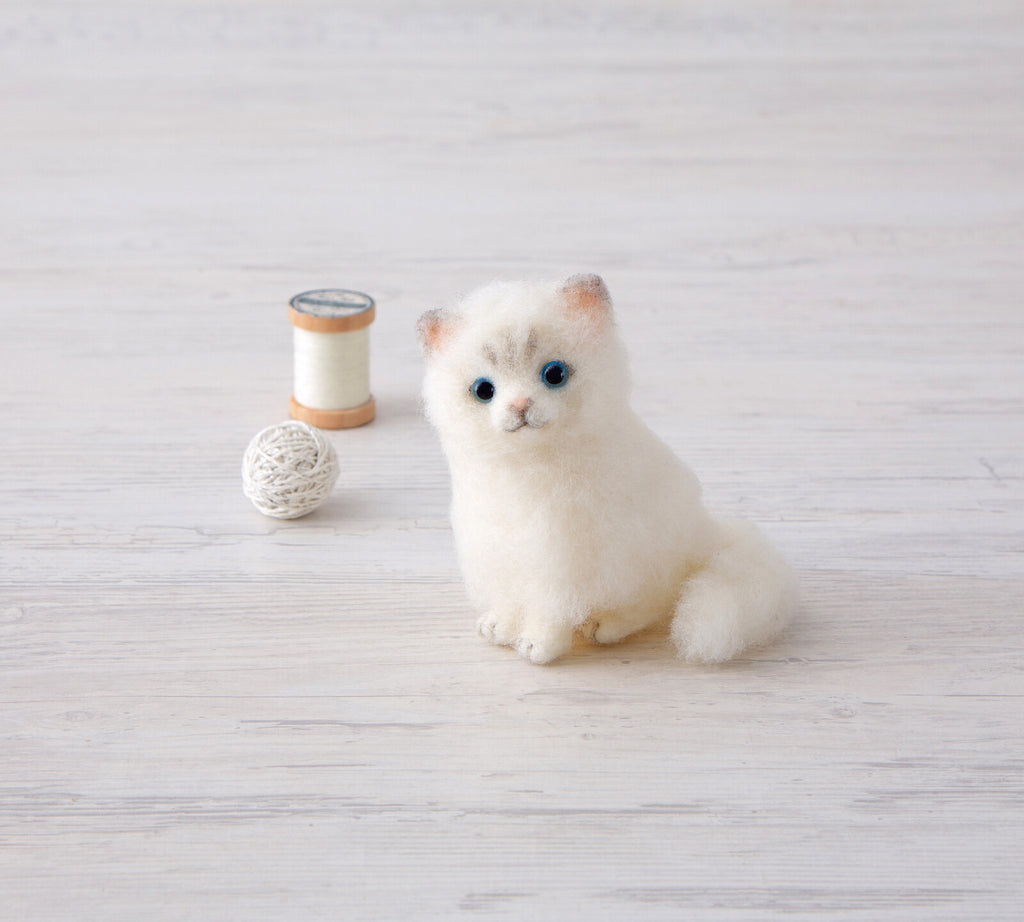 Hamanaka Needle Felting Kit – Persian Cat (Japanese Instructions Only)