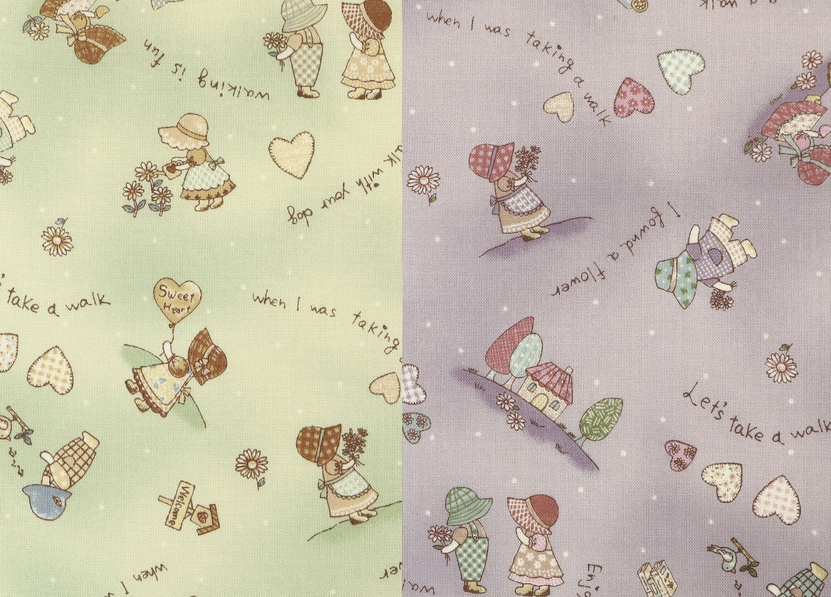 Japanese Cotton Fabric - Sunbonnet Sue (D)