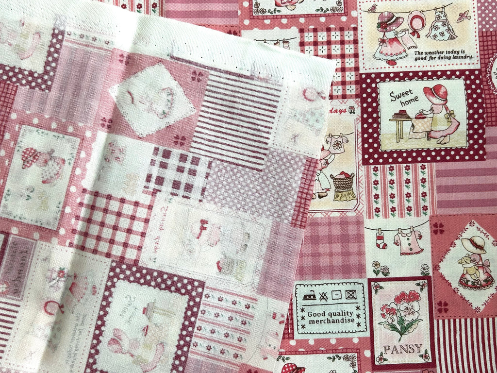 Japanese Cotton Fabric - Sunbonnet Sue (C) Laundry