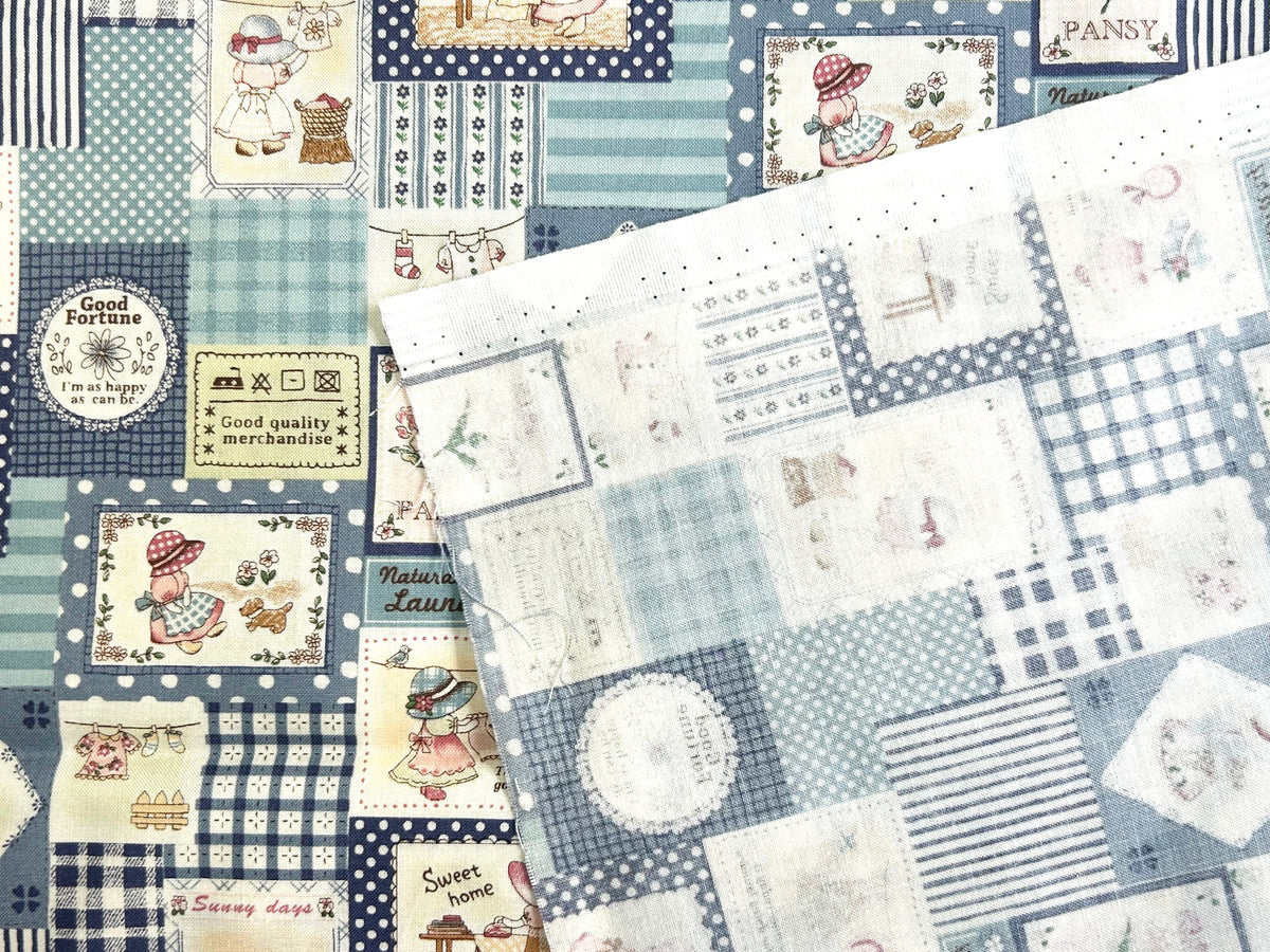 Japanese Cotton Fabric - Sunbonnet Sue (C) Laundry