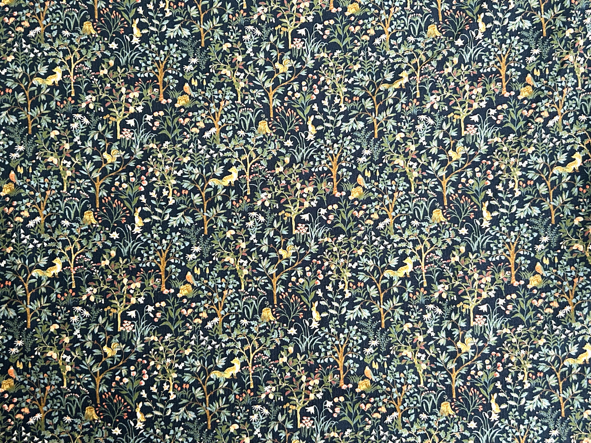 Japanese Cotton Corduroy Fabric – Forest Animals