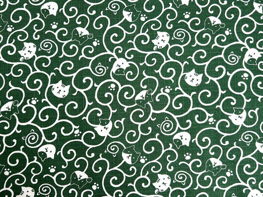 Japanese Cotton Dobby Fabric – Fukufuku Cats