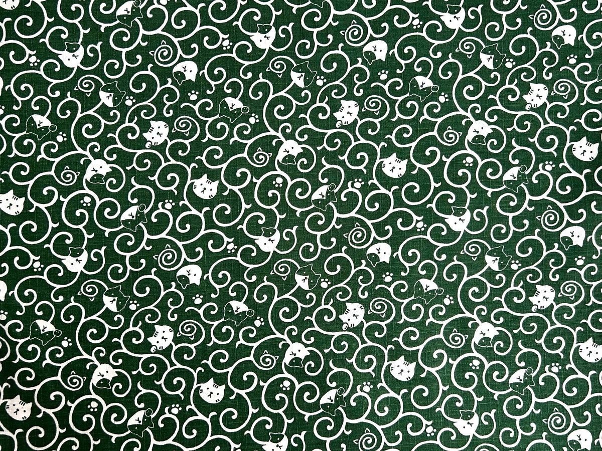 Japanese Cotton Dobby Fabric – Fukufuku Cats