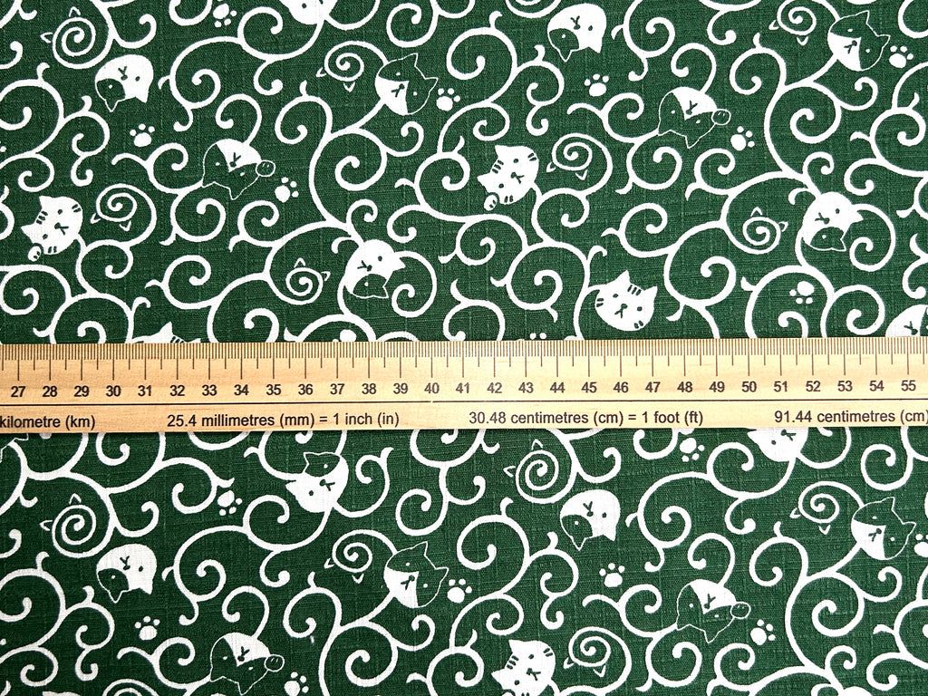 Japanese Cotton Dobby Fabric – Fukufuku Cats