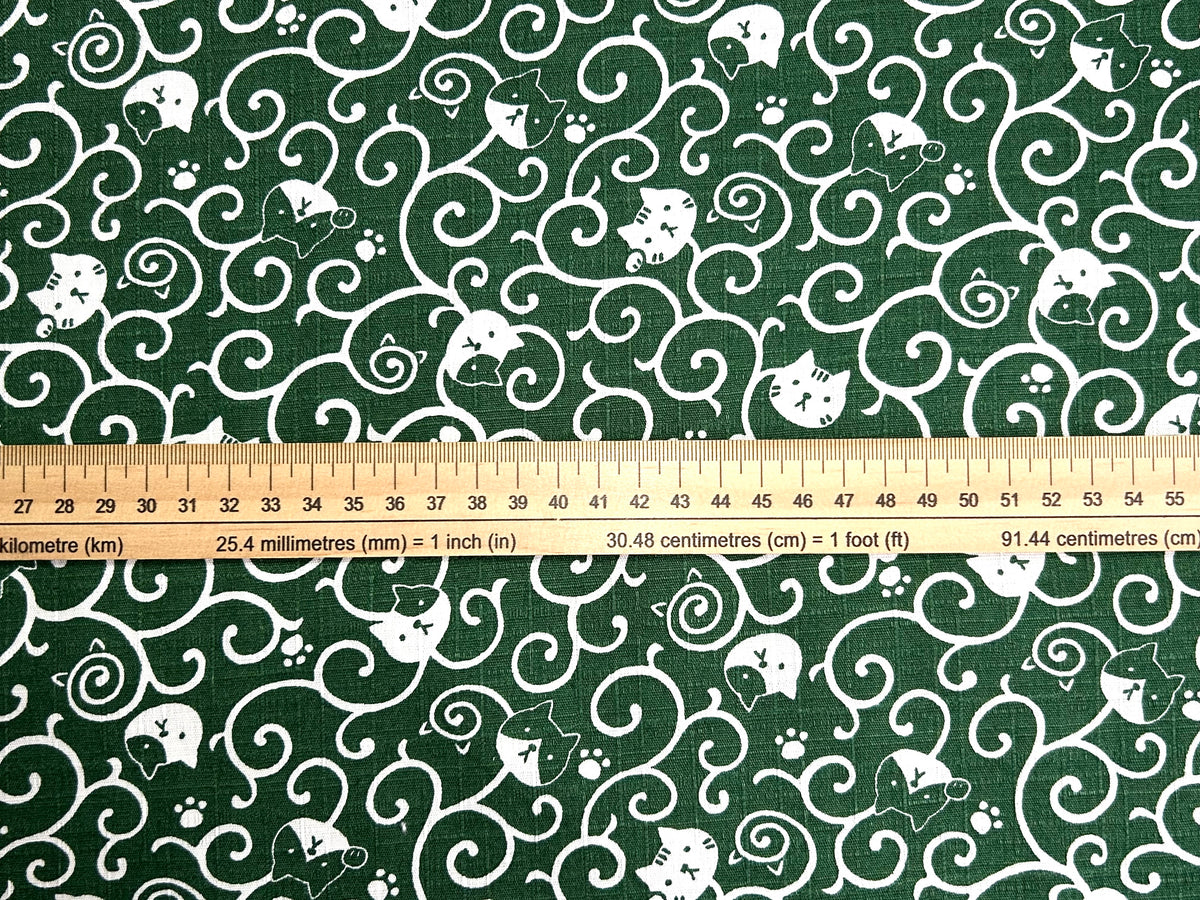 Japanese Cotton Dobby Fabric – Fukufuku Cats
