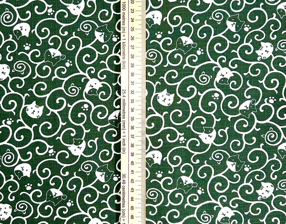 Japanese Cotton Dobby Fabric – Fukufuku Cats