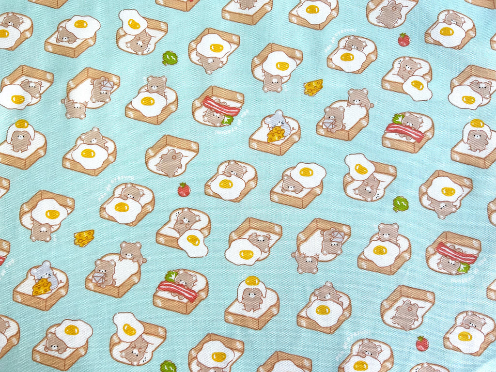 Japanese Cotton Oxford Fabric – Fluffy Bear Bread Bed