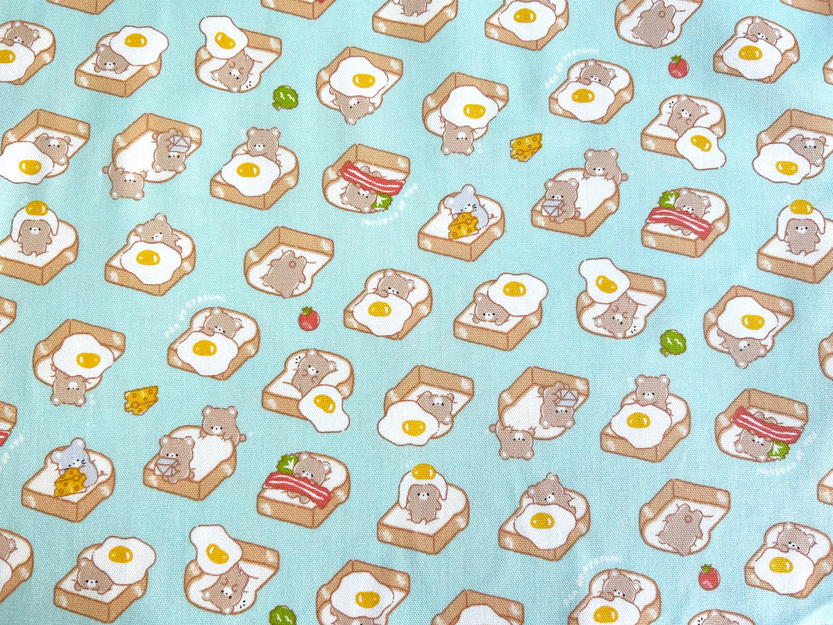 Japanese Cotton Oxford Fabric – Fluffy Bear Bread Bed