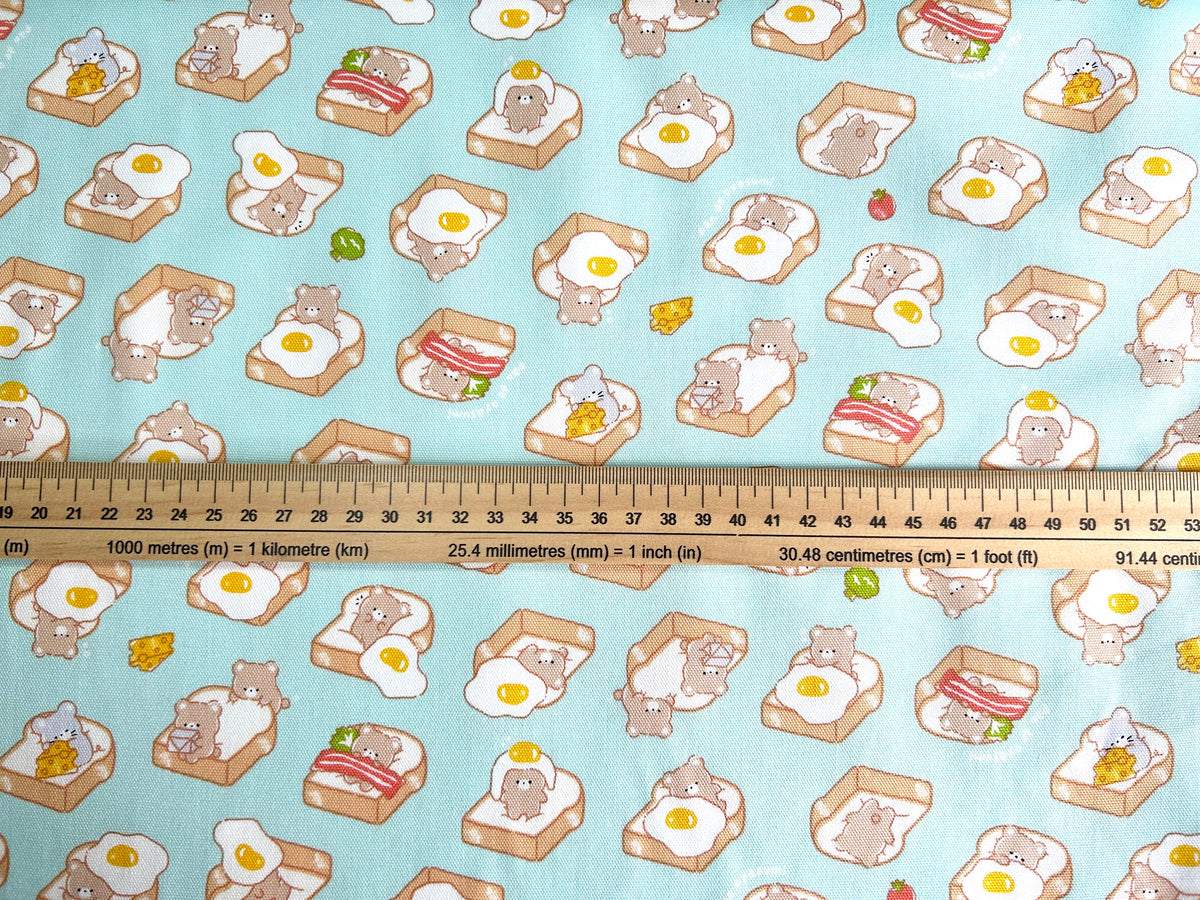Japanese Cotton Oxford Fabric – Fluffy Bear Bread Bed