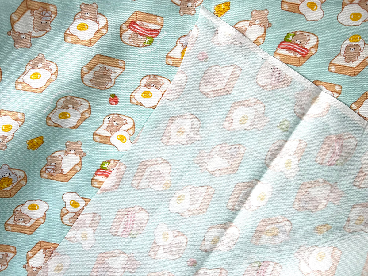 Japanese Cotton Oxford Fabric – Fluffy Bear Bread Bed