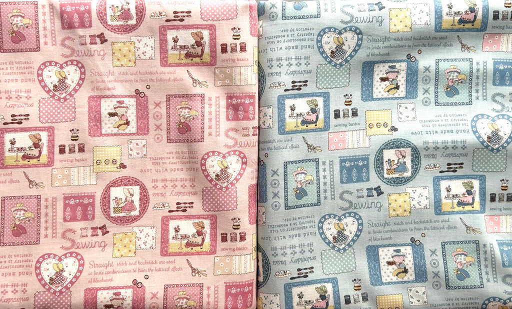 Japanese Cotton Fabric – Sun Bonnet Sue (A) Sewing & Embroidery