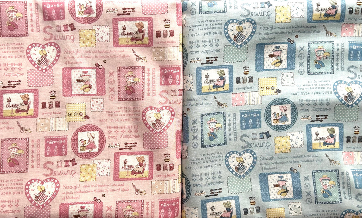 Japanese Cotton Fabric – Sun Bonnet Sue (A) Sewing & Embroidery