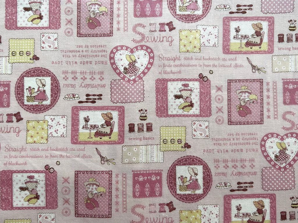 Japanese Cotton Fabric – Sun Bonnet Sue (A) Sewing & Embroidery