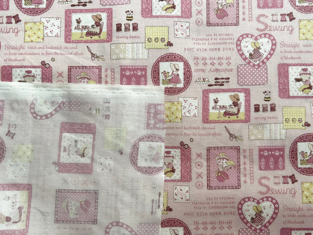 Japanese Cotton Fabric – Sun Bonnet Sue (A) Sewing & Embroidery