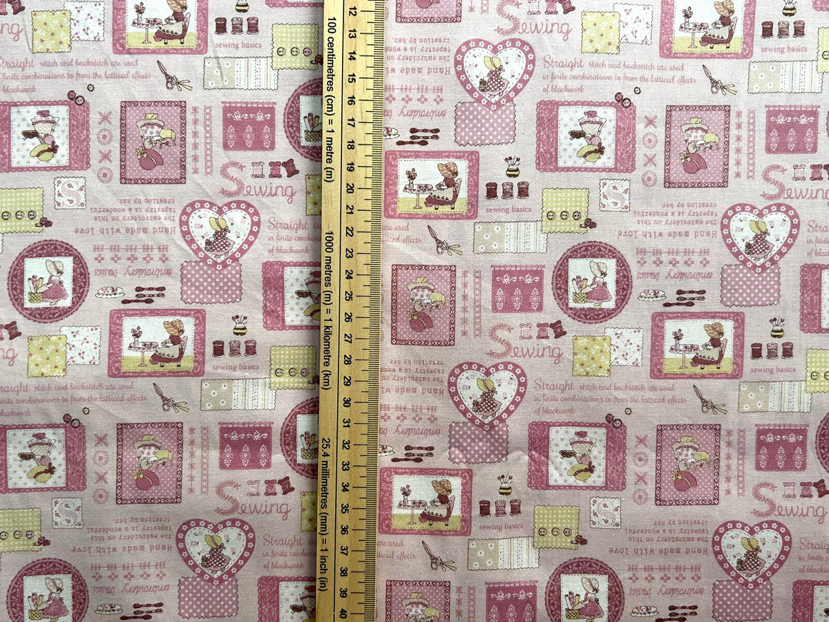 Japanese Cotton Fabric – Sun Bonnet Sue (A) Sewing & Embroidery