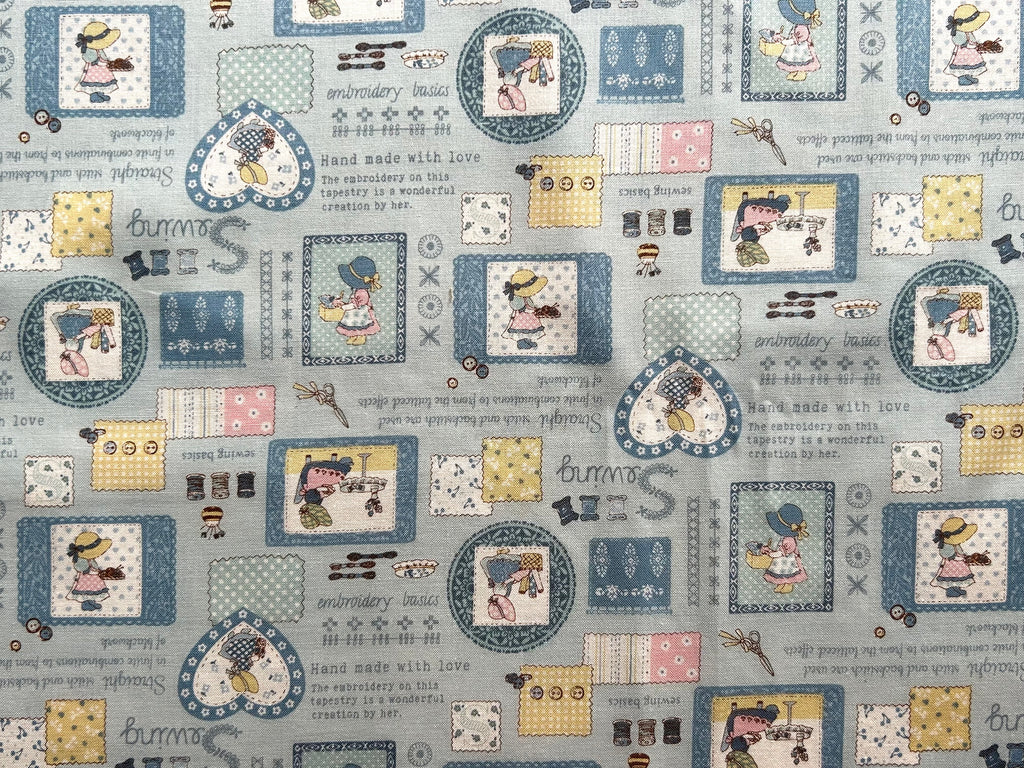 Japanese Cotton Fabric – Sun Bonnet Sue (A) Sewing & Embroidery