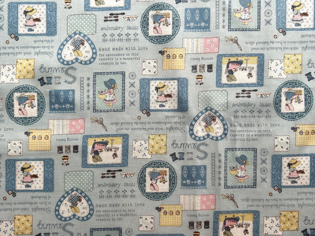 Japanese Cotton Fabric – Sun Bonnet Sue (A) Sewing & Embroidery