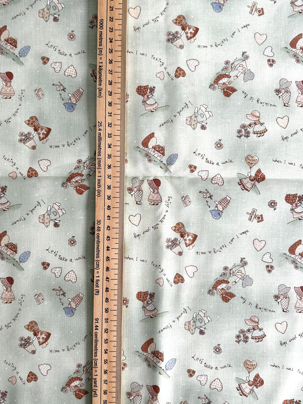 Japanese Cotton Fabric - Sunbonnet Sue (D)