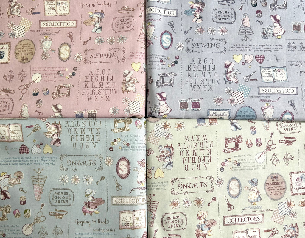 Japanese Cotton Fabric - Sunbonnet Sue (B)