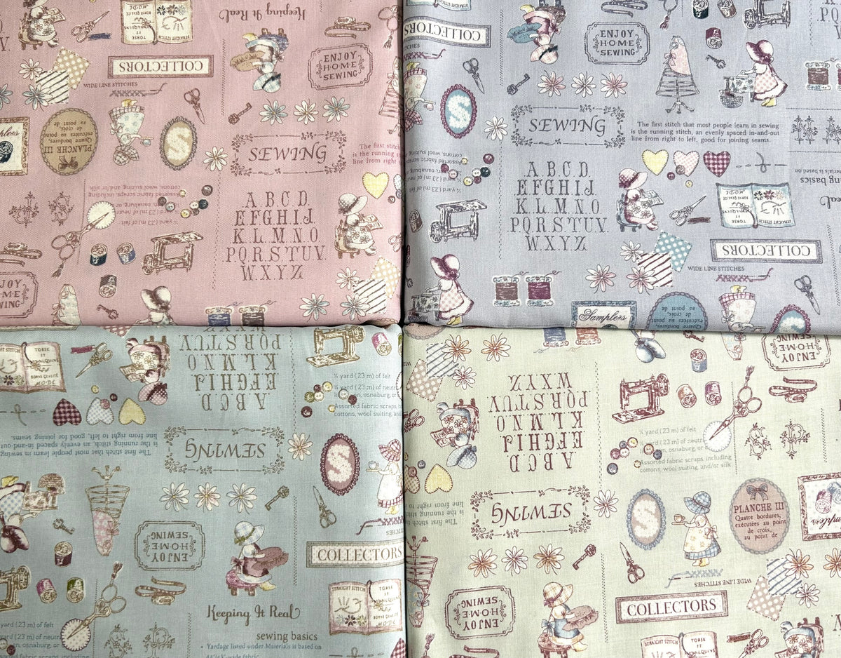 Japanese Cotton Fabric - Sunbonnet Sue (B)